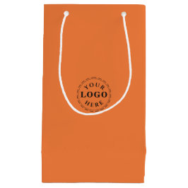 Personalisiertes Logo Princeton Orange Kleine Geschenktüte