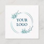 Personalisiertes Logo Quadratische Visitenkarte (Vorderseite)