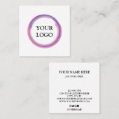 Personalisiertes Logo Quadratische Visitenkarte (Vorne/Hinten)