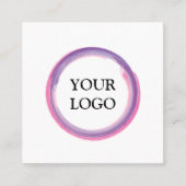 Personalisiertes Logo Quadratische Visitenkarte (Vorderseite)