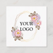 Personalisiertes Logo Quadratische Visitenkarte (Vorderseite)