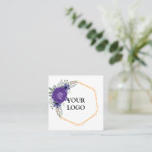 Personalisiertes Logo Quadratische Visitenkarte (Stehend Vorderseite)