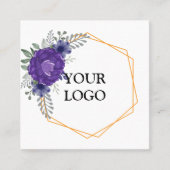 Personalisiertes Logo Quadratische Visitenkarte (Vorderseite)