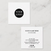 Personalisiertes Logo Quadratische Visitenkarte (Vorne/Hinten)
