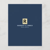 Personalisiertes Logo, Realtor, Anwesen Agent Flye Flyer (Hinten)