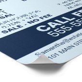 Personalisiertes Logo, Realtor, Anwesen Agent Poster (Ecke)