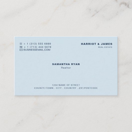 Personalisiertes Logo, Realtor, Anwesen Agent Visitenkarte (Vorderseite)