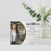 Personalisiertes Logo Realtor Broker Real Anwesen Postkarte (Stehend Vorderseite)