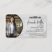 Personalisiertes Logo Realtor Broker Real Anwesen Visitenkarte (Rückseite)