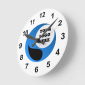 Personalisiertes Logo Runde Wanduhr (Winkel)