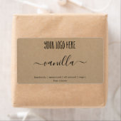 Personalisiertes Logo-Seife-Etikett Kraft-Aufklebe (Insitu)