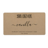 Personalisiertes Logo-Seife-Etikett Kraft-Aufklebe (Vorne)