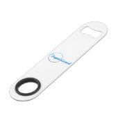 Personalisiertes Logo Speed Flaschenöffner (Rückseite Schrägansicht)