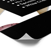 Personalisiertes Logo, Speisekarte für Eiscreme Poster (Ecke)