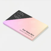Personalisiertes Logo - Textnotizen Post-it Klebezettel (angewinkelt)