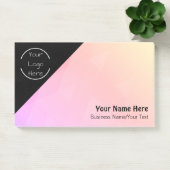 Personalisiertes Logo - Textnotizen Post-it Klebezettel (Büro)