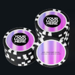 Personalisiertes Logo und Cooler Text Lila Pokerchips<br><div class="desc">Erstellen Sie Ihre einzigartigen Personalisierten Logos und Text Coole niedliche Poker-Chips, die Ihr Firmenlogo hochladen und Ihren eigenen Text hinzufügen. Ein einfaches und berufliches Design wird Ihre Gäste beeindrucken! Überraschen Sie Ihre Gäste für Party, Hochzeiten, Nachtclubs und jede Art von Feiern. Die Vorlage für lila Poker-Chips ist vollständig anpassbar. Auch...</div>