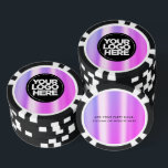 Personalisiertes Logo und Cooler Text Lila Pokerchips<br><div class="desc">Erstellen Sie Ihre einzigartigen Personalisierten Logos und Text Coole niedliche Poker-Chips, die Ihr Firmenlogo hochladen und Ihren eigenen Text hinzufügen. Ein einfaches und berufliches Design wird Ihre Gäste beeindrucken! Überraschen Sie Ihre Gäste für Party, Hochzeiten, Nachtclubs und jede Art von Feiern. Die Vorlage für lila Poker-Chips ist vollständig anpassbar. Auch...</div>