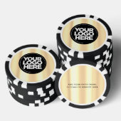 Personalisiertes Logo und Cooler Text Pokerchips (Stapel)