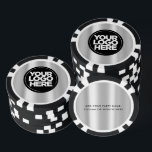 Personalisiertes Logo und Cooler Text Pokerchips<br><div class="desc">Erstellen Sie Ihre einzigartigen Personalisierten Logos und Text Coole Silver Gray Poker Chips, laden Sie Ihr Firmenlogo hoch und fügen Sie Ihren eigenen Text hinzu. Ein einfaches und berufliches Design wird Ihre Gäste beeindrucken! Überraschen Sie Ihre Gäste für Party, Hochzeiten, Nachtclubs und jede Art von Feiern. Die Vorlage für Poker-Chips...</div>