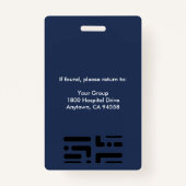 Personalisiertes Logo und Foto für Mitarbeiter im Ausweis (Rückseite)