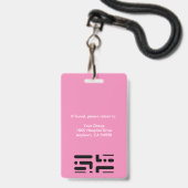 Personalisiertes Logo und Foto für Mitarbeiter im  Ausweis (Rückseite mit Lanyard)