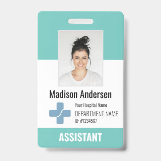 Personalisiertes Logo und Foto-ID des Krankenhause Ausweis