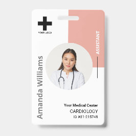 Personalisiertes Logo und Foto-ID des Krankenhause Ausweis