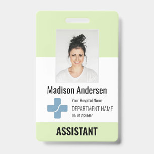 Personalisiertes Logo und Foto-ID des Krankenhause Ausweis