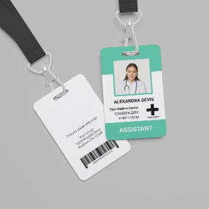 Personalisiertes Logo und Foto-ID des Krankenhause Ausweis