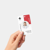 Personalisiertes Logo und Foto-ID des Krankenhause Ausweis (Handheld)