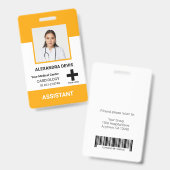 Personalisiertes Logo und Foto-ID des Krankenhause Ausweis (Front & Back)