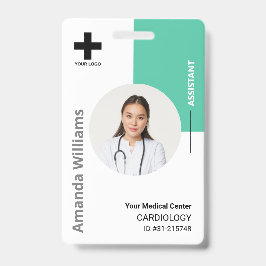 Personalisiertes Logo und Foto-ID des Krankenhause Ausweis