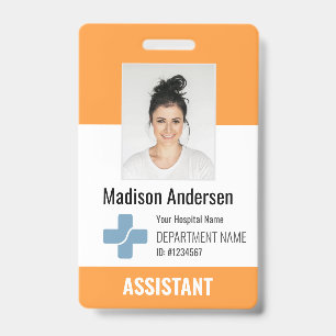 Personalisiertes Logo und Foto-ID des Krankenhause Ausweis