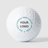 Personalisiertes Logo und kundenspezifische Textgo Golfball (Vorderseite)