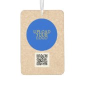 Personalisiertes Logo und QR-Code Autolufterfrischer (Rückseite)