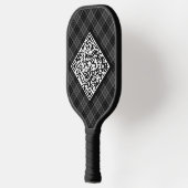Personalisiertes Logo und QR-Code Fett Moderne Mar Pickleball Schläger (Links)
