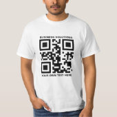 Personalisiertes Logo und QR-Code T-Shirt (Vorderseite)