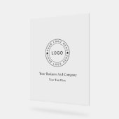 Personalisiertes Logo und Text Acrylschild (Winkel)