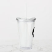 Personalisiertes Logo und Text Acryltrinkbecher (Rechts)