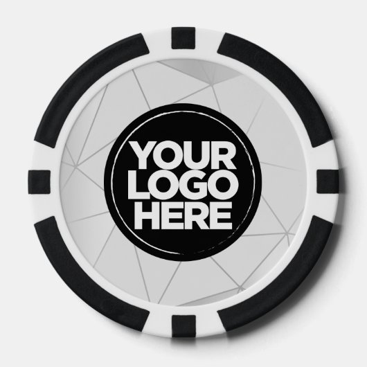 Personalisiertes Logo und Text Geometrisches Silbe Pokerchips (Vorderseite)