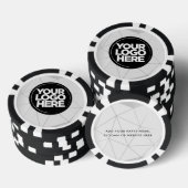 Personalisiertes Logo und Text Geometrisches Silbe Pokerchips (Stapel)
