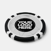 Personalisiertes Logo und Text Geometrisches Silbe Pokerchips (Einzeln)