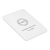 Personalisiertes Logo und Text Magnet (Rechte Seite)