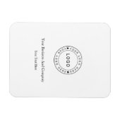 Personalisiertes Logo und Text Magnet (Horizontal)