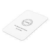 Personalisiertes Logo und Text Magnet (Linke Seite)