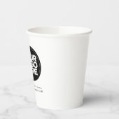 Personalisiertes Logo und Text Pappbecher (Links)