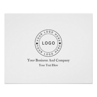 Personalisiertes Logo und Text Poster