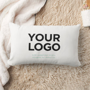 Personalisiertes Logo und Text Unternehmen Lendenkissen