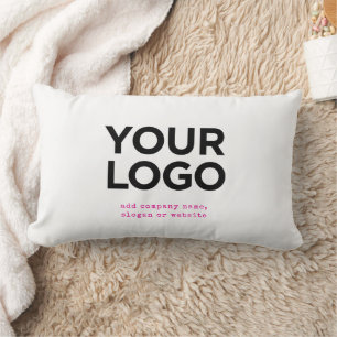 Personalisiertes Logo und Text Unternehmen Lendenkissen